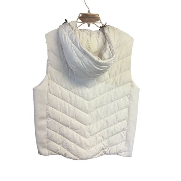 Truth Womans Hoodie Puffer Vest Cream Sz 1X NWT - Picture 2 of 7